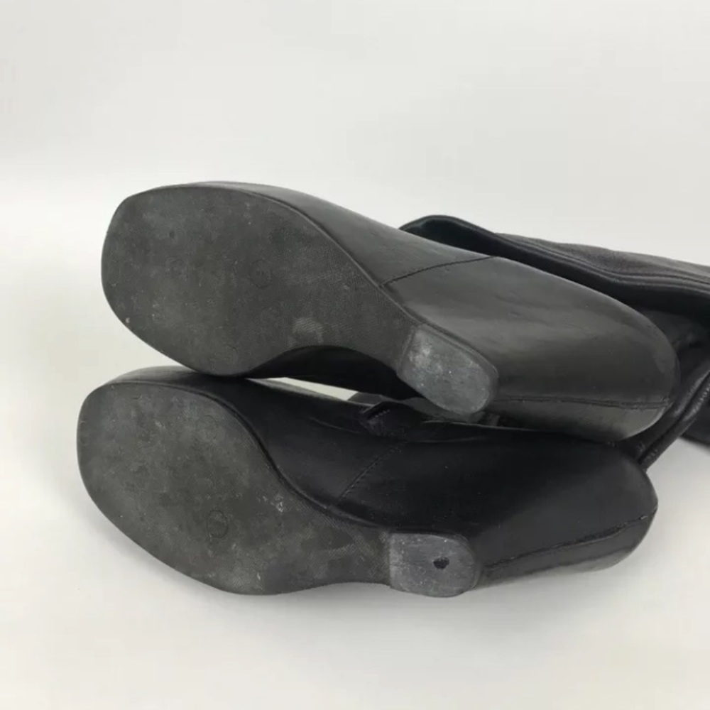 RICK OWENS thigh high over knee boots black 8.5 9 - Picture 6 of 7